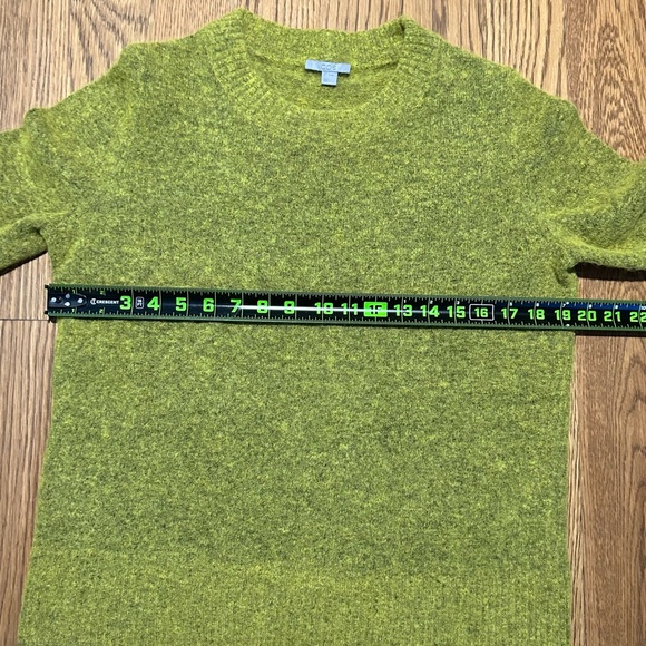 COS Collection Alpaca Wool Blend Knit Sweater Olive Green Minimalist - Picture 4 of 8